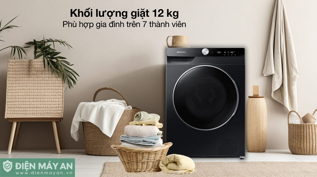 Máy giặt Samsung AI EcoBubble Inverter 12 kg WW12CGP44DSBSV